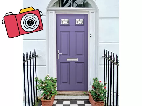 Purple Front Door