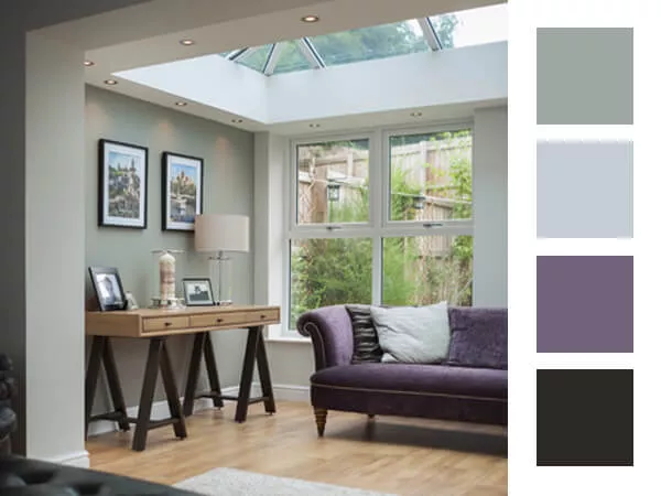 Colour palette in an extension