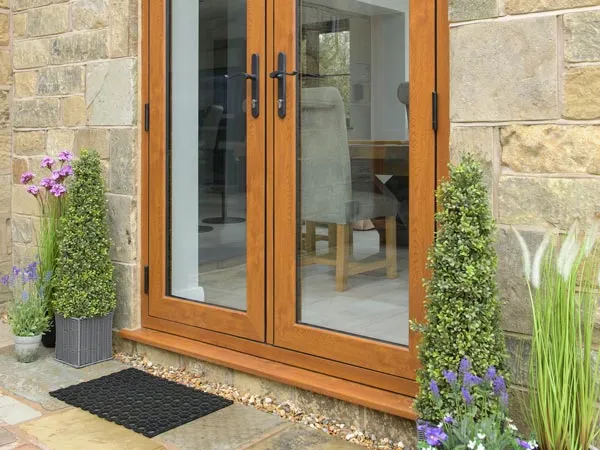 Oak Envisage Flush French Doors