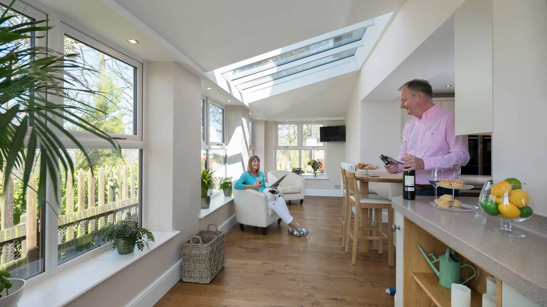 Tiled Roof Orangery Extension Internal Detail
