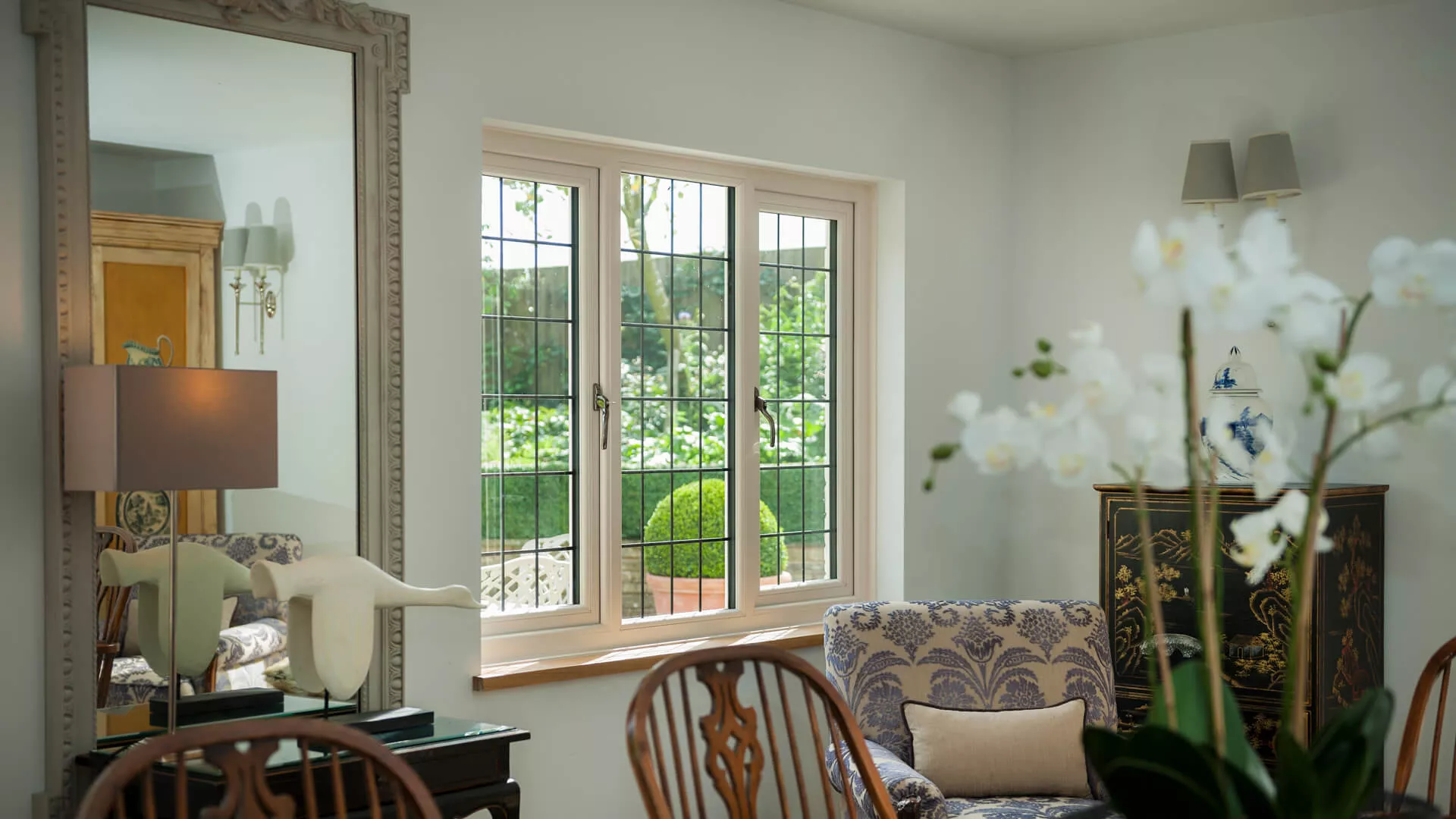 Cream UPVC Lead Finish Windows