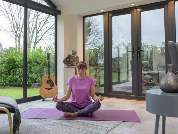 Tiled Roof Extension with French Doors